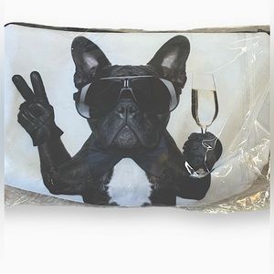 New in package Frenchie Makeup Bag